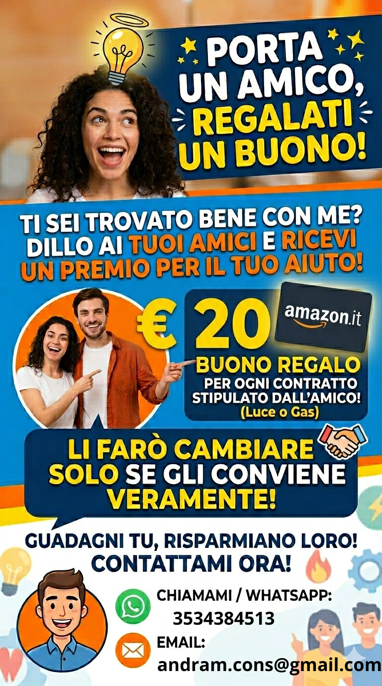 Analisi gratuita bollette Antonio Dramisino risparmio garantito